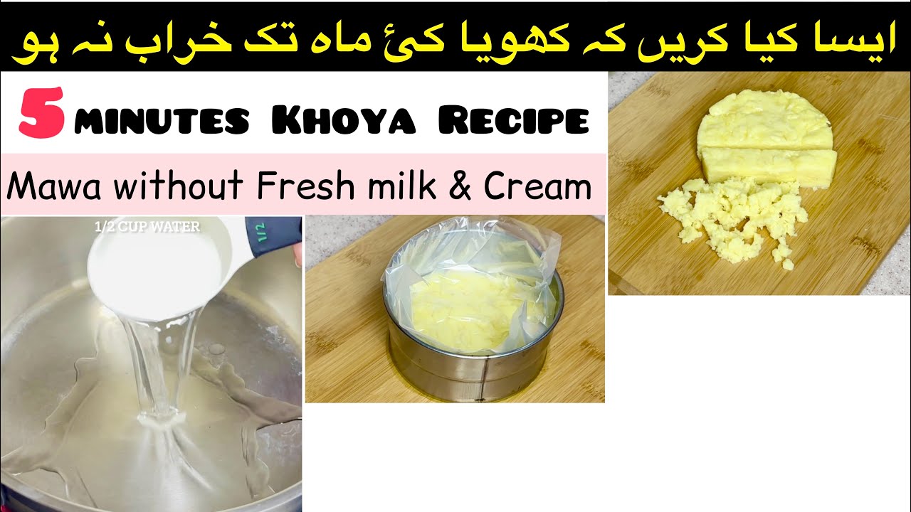 How to Make Khoya Khoya with Dry Milk Powder Homemade Commercial
