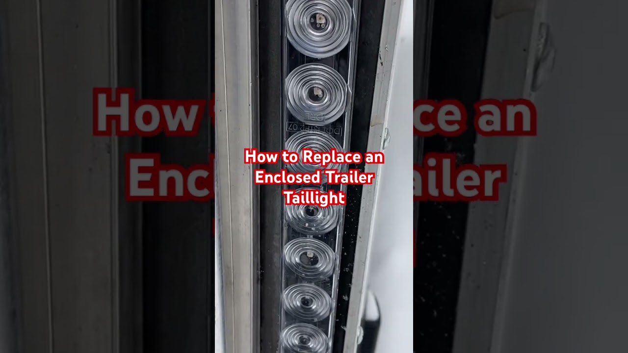 How to Replace an Enclosed Trailer Taillight. 