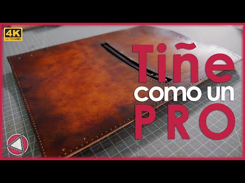 Como TEÑIR CUERO a MANO de manera PROFESIONAL- Súper técnica!