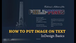 How to Put Image on Text Using InDesign