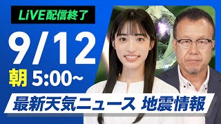 ウェザーニュースの配信のサムネイル画像