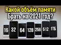 Объём памяти в смартфоне на 2021 год. Какой лучше выбрать?! 32, 64, 128, 256, 512 ГБ, 1 ТБ