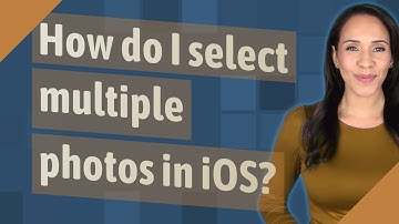 How do I select multiple photos in iOS?