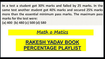 In a test a student got 30% marks and failed by 25 marks