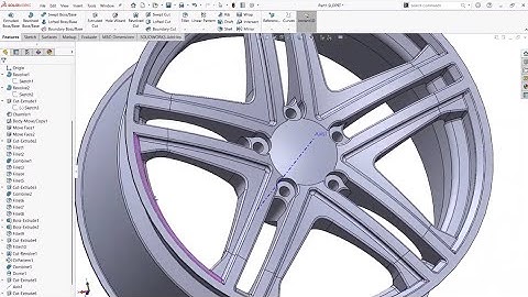 Modeling Car Rim 3D in SolidWorks | Solid Modeling Technique