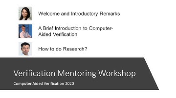 Verification Mentoring Workshop: Session 1 (Rajeev Alur, Rupak Majumdar)
