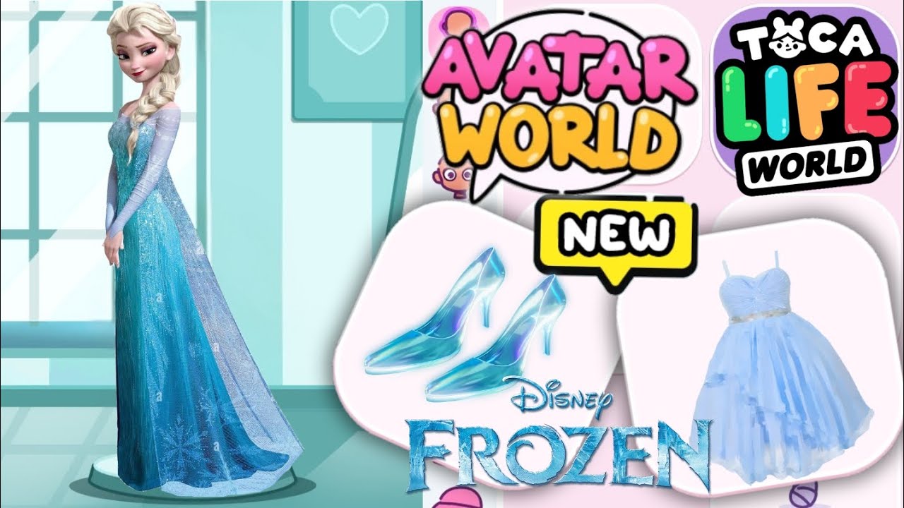 HOW TO MAKE ELSA FROZEN ❄️ AVATAR WORLD AND TOCA BOCA WORLD 😍🌍