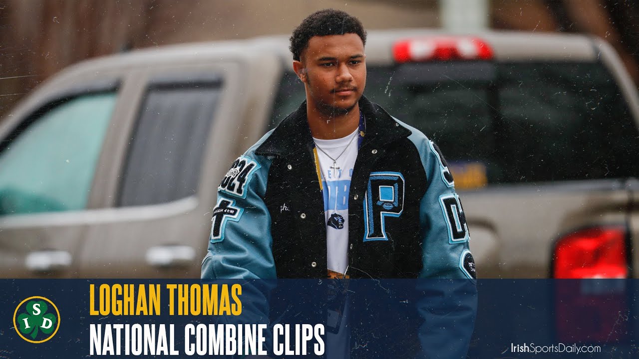 2024 Notre Dame DE Commit Loghan Thomas National Combine Highlights