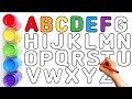 Paint Alphabets A to Z | Fun ABC Learning with Colors for Kids &amp; Toddlers