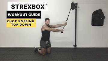 Chop Kneeing Top Down STREXBOX Tower  l STREXBOX | Eccentric training | Flywheel devices |