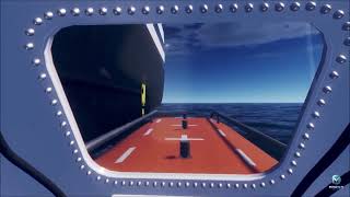 Interactive training, VR Lifeboat simulator by ASK eLearning
