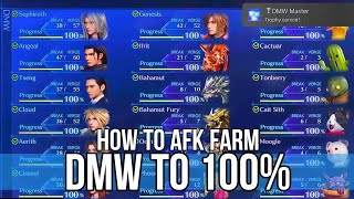 Crisis Core Final Fantasy Vii Reunion - Dmw Master Trophy Achievement Guide 100% All Dmw Images