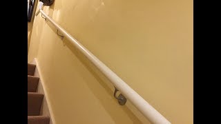 How to install a stair handrail and railing on stairs uk