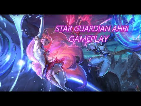 NEW STAR GUARDIAN AHRI SKIN GAMEPLAY - MID GAMEPLAY | BEST AHRI SKIN