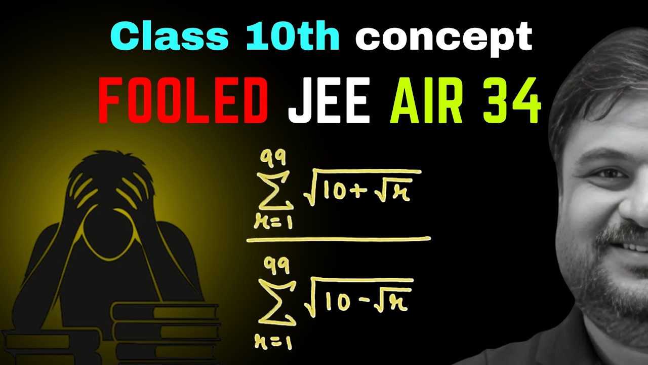 AIR 34 Got Confused by This Class 10 Concept 😳 | Sequence & Series | JEE 2026–27 | Anshul Sir