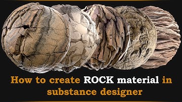 How to create ROCK material in substance designer
