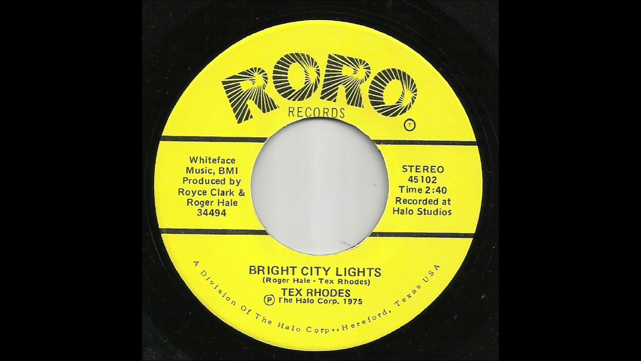 Tex Rhodes Tex Rhodes - Bright City Lights - YouTube