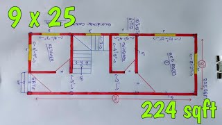 925 Small House Plan Ll 125 Sqft Makan Ka Naksha Ll 1 Bhk House Design
