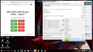 DEMO giao thức MQTT qua tập lệnh AT với esp8266