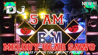 DJ 5 AM X MELODY ULAR SAWO SLOW BASS COCOK BUAT KARNAVAL FYP TIK TOK || JENGGOT PROJECT