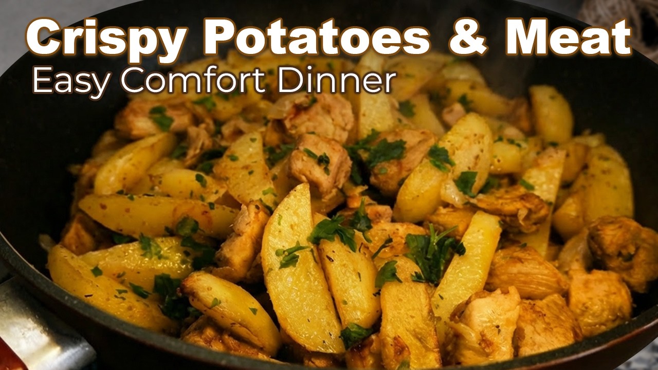 Pan-Fried Meat With Crispy Baked Potatoes | Easy Comfort Meal That Always Works