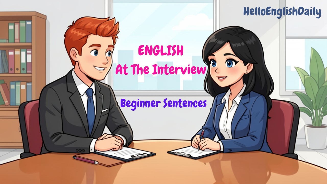How to Talk About Yourself in a Job Interview | Easy English ...