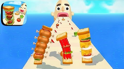 Sandwich Runner - All Levels Gameplay Android,ios Walkthrough Mobile Game App Update (Levels 1-2-3)