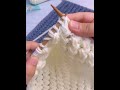 Needle crochet sweater starting method