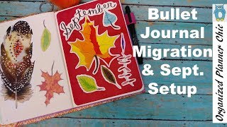 New Bullet Journal Migration & September Setup
