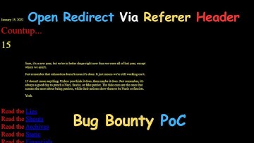 Open Redirect via Referer Header | Bug bounty POC