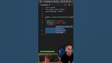 How to use the ChatGPT API with Python!!