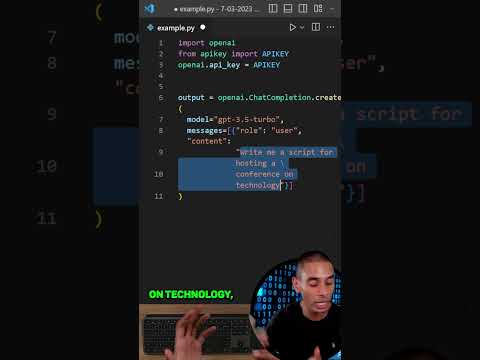 How To Use The ChatGPT API With Python 