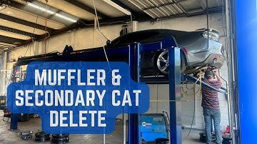 Muffler & Secondary Cat Delete Review On 2020 Camaro 2SS!! Crazy Pops!!