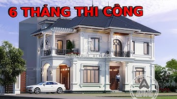 Mẫu nhà 2 tầng kiểu pháp 4 phòng ngủ rộng 110m2 siêu đẹp - ACHI 23109 | NHÀ ĐẸP ACHI