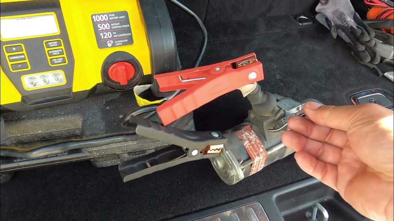 How to test a starter using a battery or jumpstarter - YouTube