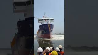 Launching a MEGA Cargo Ship! (Wait for the Splash!)
