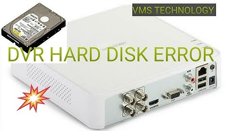 hikvision dvr hard disk not detected CCTV CAMERA #VMSTECHNOLOGY