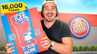 Can I Win An Icee Ice Cream Machine At The Arcade?! 