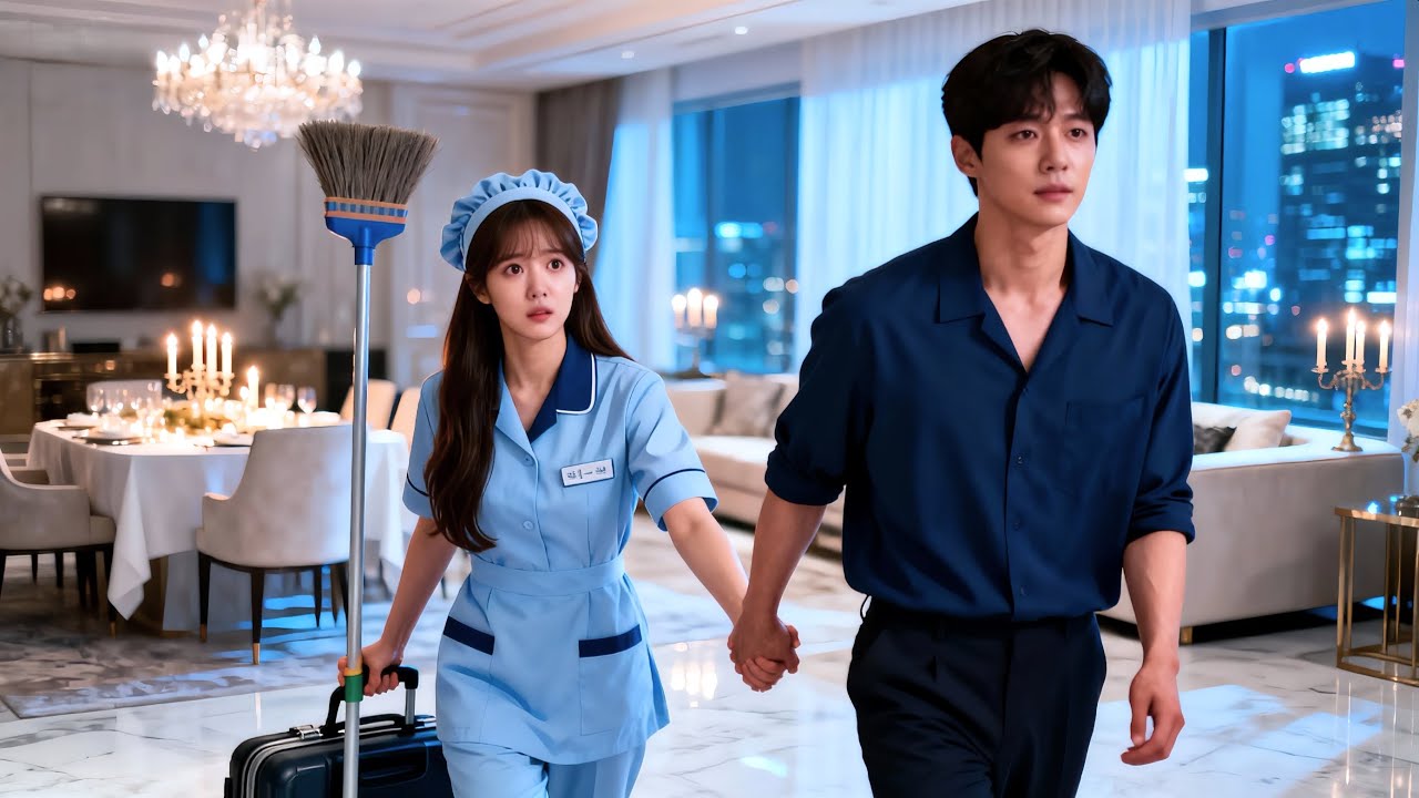 冷面總裁為和貧窮清潔工在一起，竟放弃千億財產！🎈#甜寵#灰姑娘#偶像#总裁