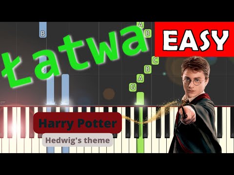 🎹 Harry Potter (motyw główny, Hedwig's theme) - Piano Tutorial (łatwa wersja) 🎵 NUTY W OPISIE 🎼