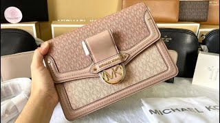 Michael Kors Jessie Medium Two-Tone Logo Shoulder Bag in Ballet Multi by  @springflingmnlph - YouTube