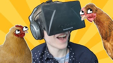 Chicken Walk: Oculus Rift DK1 - TROLLING A FOX