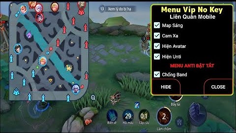 MOD Menu Liên Quân Mùa 23 No Key | Map Sáng, Nhìn Cao, Hiện máu địch, No Ban...