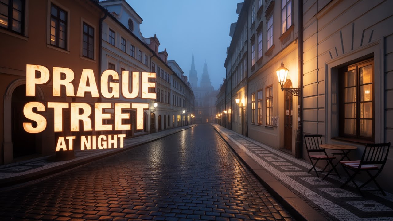 Кафе Джаз в утреннем тумане Старой Праги