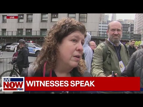 Witnesses describe scene after man set himself on fire outside courthouse | LiveNOW from FOX