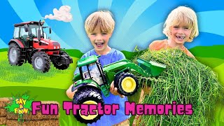 Sky and Finn | Fun Tractor Memories