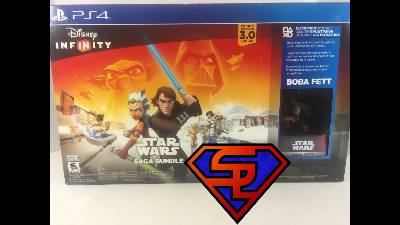 Disney Infinity 3.0 Star Wars Saga Bundle PS4 Exclusive Unboxing YouTube
