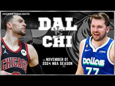 Chicago Bulls vs Dallas Mavericks Full Game Highlights | Nov 1 | 2024 NBA Season