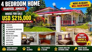 🏡 Move-In Ready 4 Bedroom Home For Sale in Hanover, Jamaica 🇯🇲 | Only JMD $35 Million | House Tour