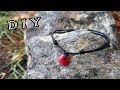 DIY | Membuat Gelang Tali Batu Koin Simpel | How to make sliding knot bracelet with stone coin